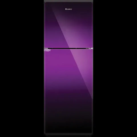 Gree GR-D7680G Denali Glass Door Refrigerator 340 Litres – Purple – front view