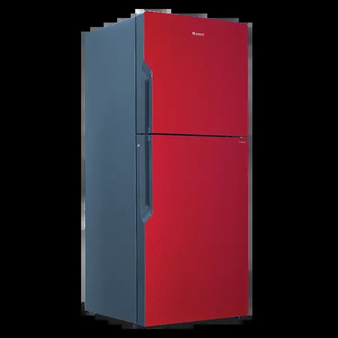 Gree GR-ES8768G Everest Glass Door Refrigerator 384 Litres – Red Textured – open view