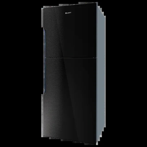 Gree GR-ES8890G Everest Glass Door Refrigerator 445 Litres – Black Textured – angle view