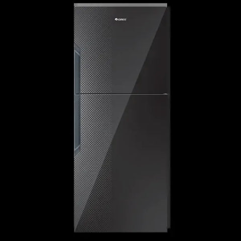 Gree GR-ES8890G Everest Glass Door Refrigerator 445 Litres – Black Textured – front view