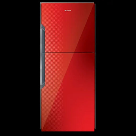Gree GR-ES8890G Everest Glass Door Refrigerator 445 Litres – Red Textured – front view