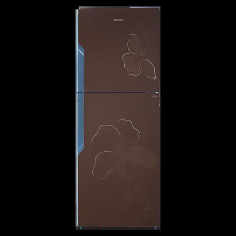 Gree GR-ES9978G Everest Glass Door Refrigerator 489 Litres – Brown Floral – front view