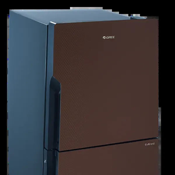 Gree GR-ES9978G Everest Glass Door Refrigerator 489 Litres – Brown Textured – detail view