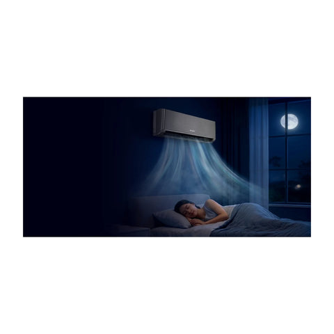 Gree 1.5 Ton Airy Plus Inverter Split AC Heat & Cool GS-18AITH21B-T3 – Black Brushed – detail view
