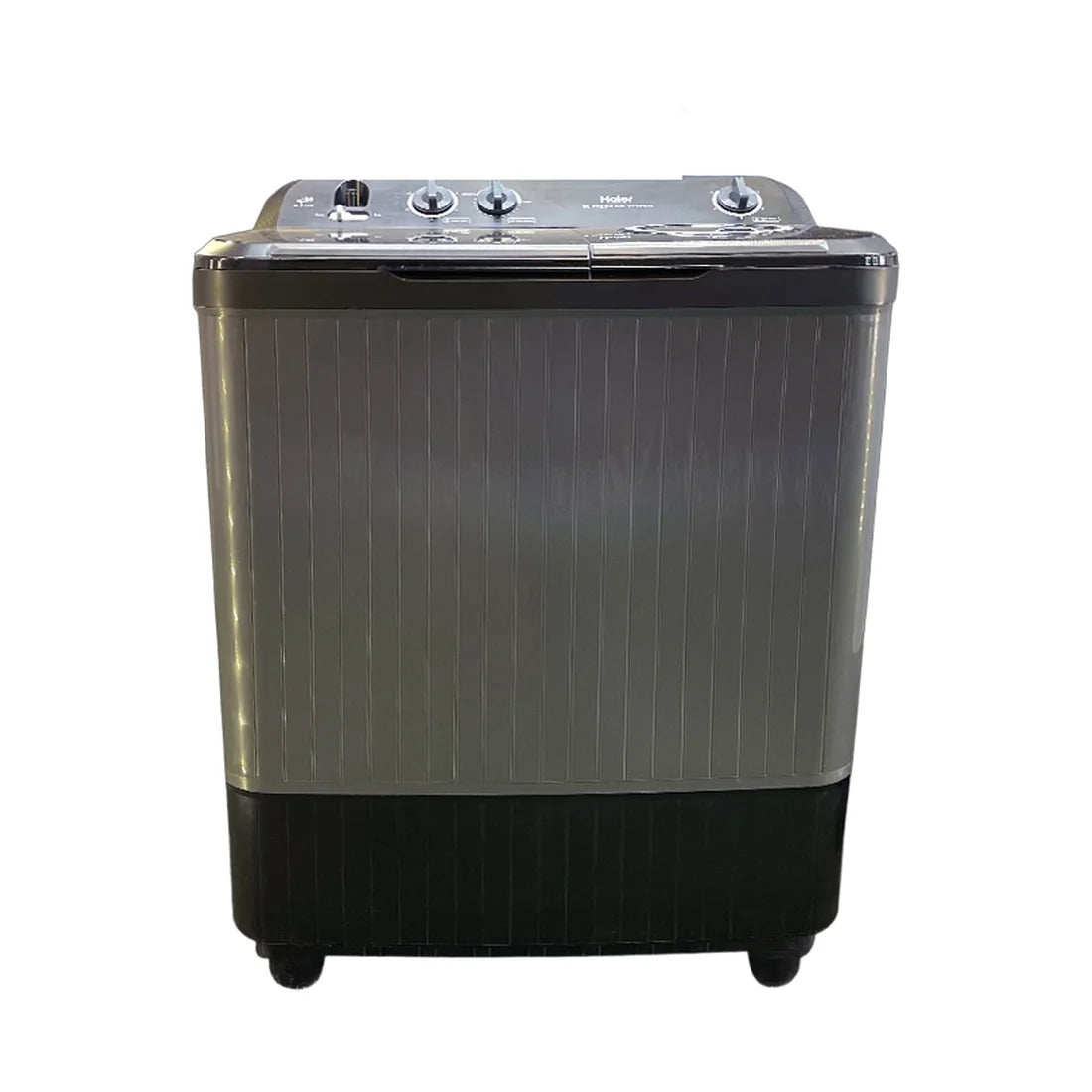 Haier HWM 100-196G 10KG Semi Automatic Twin Tub Washing Machine - front view