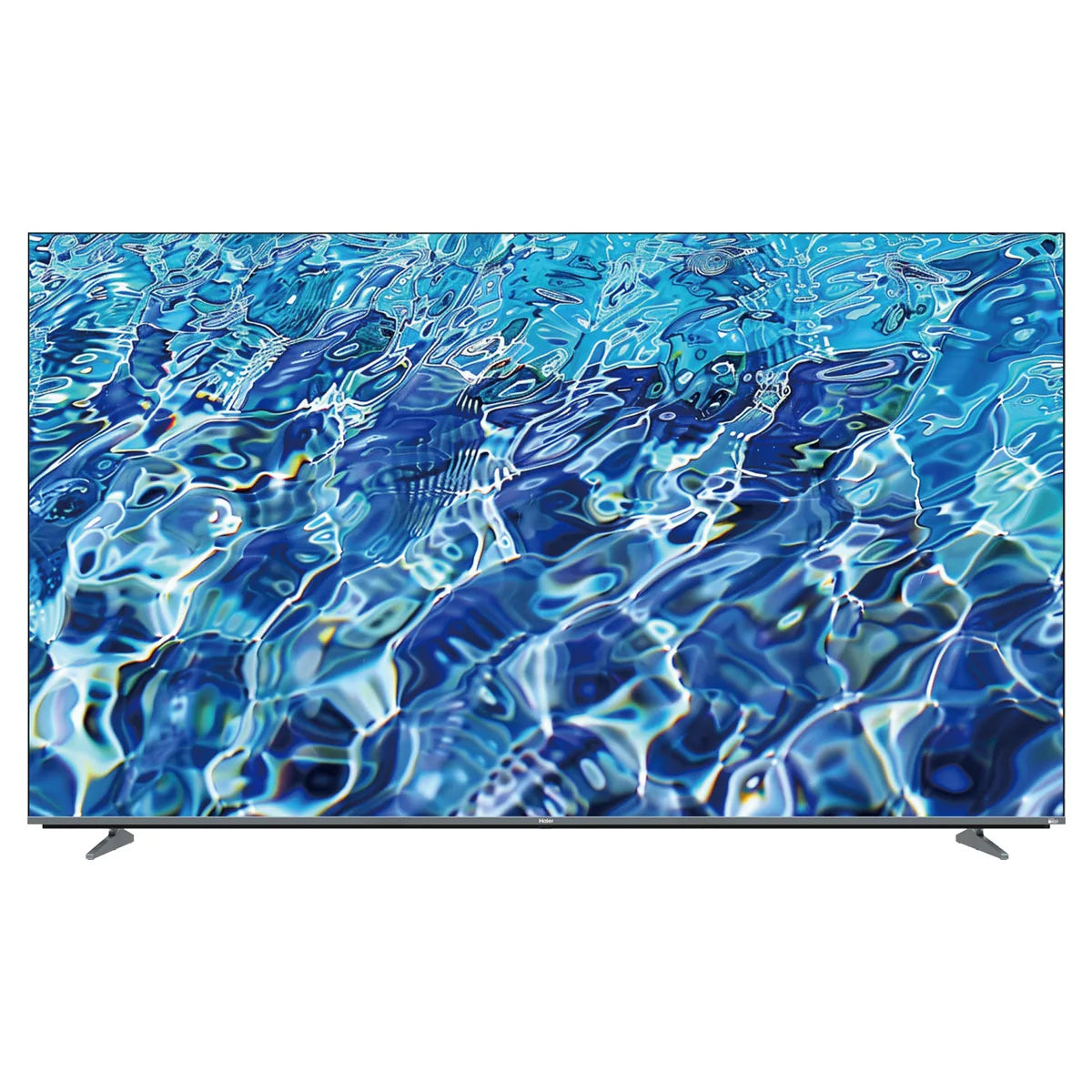 Haier 75" H75M80FUX QLED 4K Google TV side view