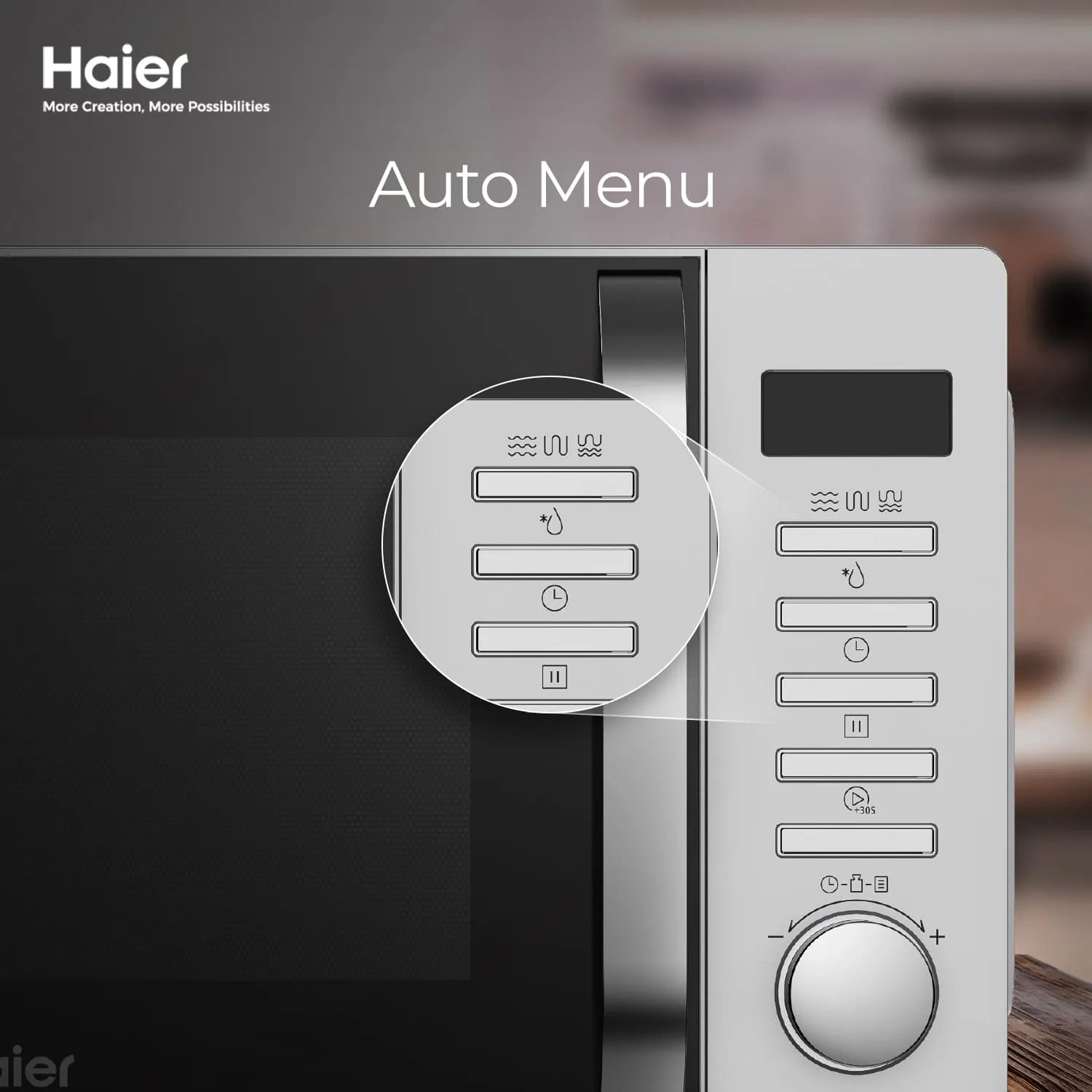 Haier HMW-20DGS Silver grill microwave oven official photo 6