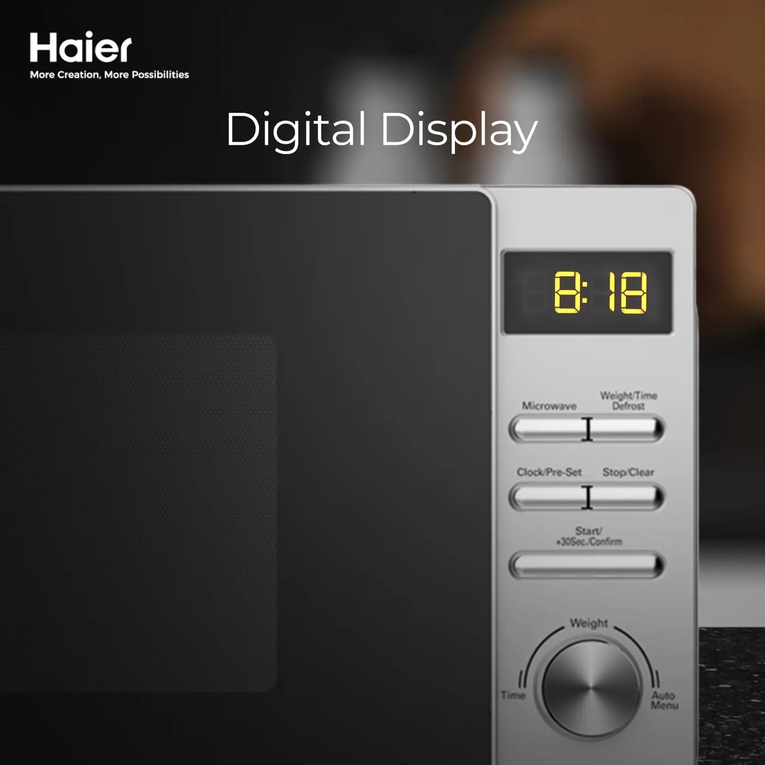 Haier HMW-20DSS Silver solo microwave oven official photo 5