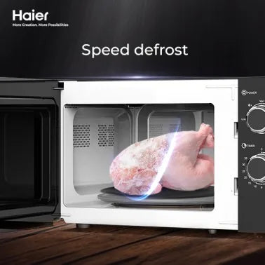 Haier HMW-20MHES Black solo microwave oven official photo 5