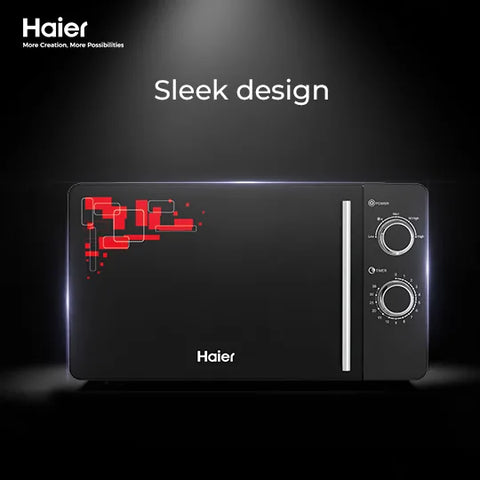 Haier HMW-20MHES Black solo microwave oven official photo 6