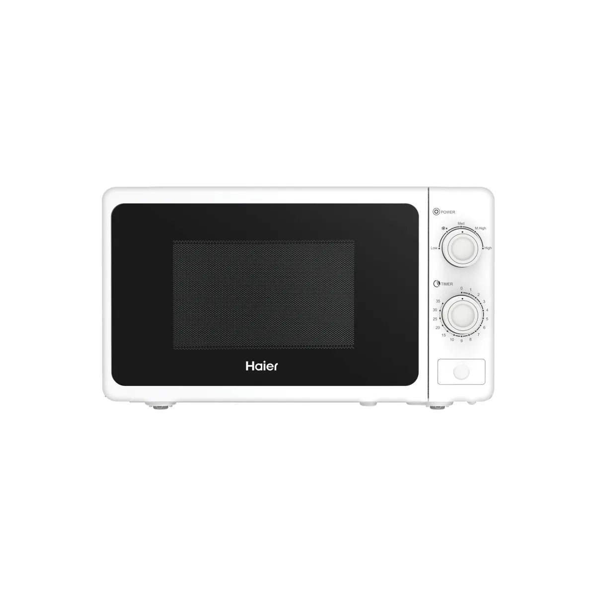 Haier HMW-20MWS white microwave oven front view