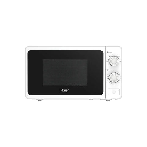 Haier HMW-20MWS white microwave oven front view