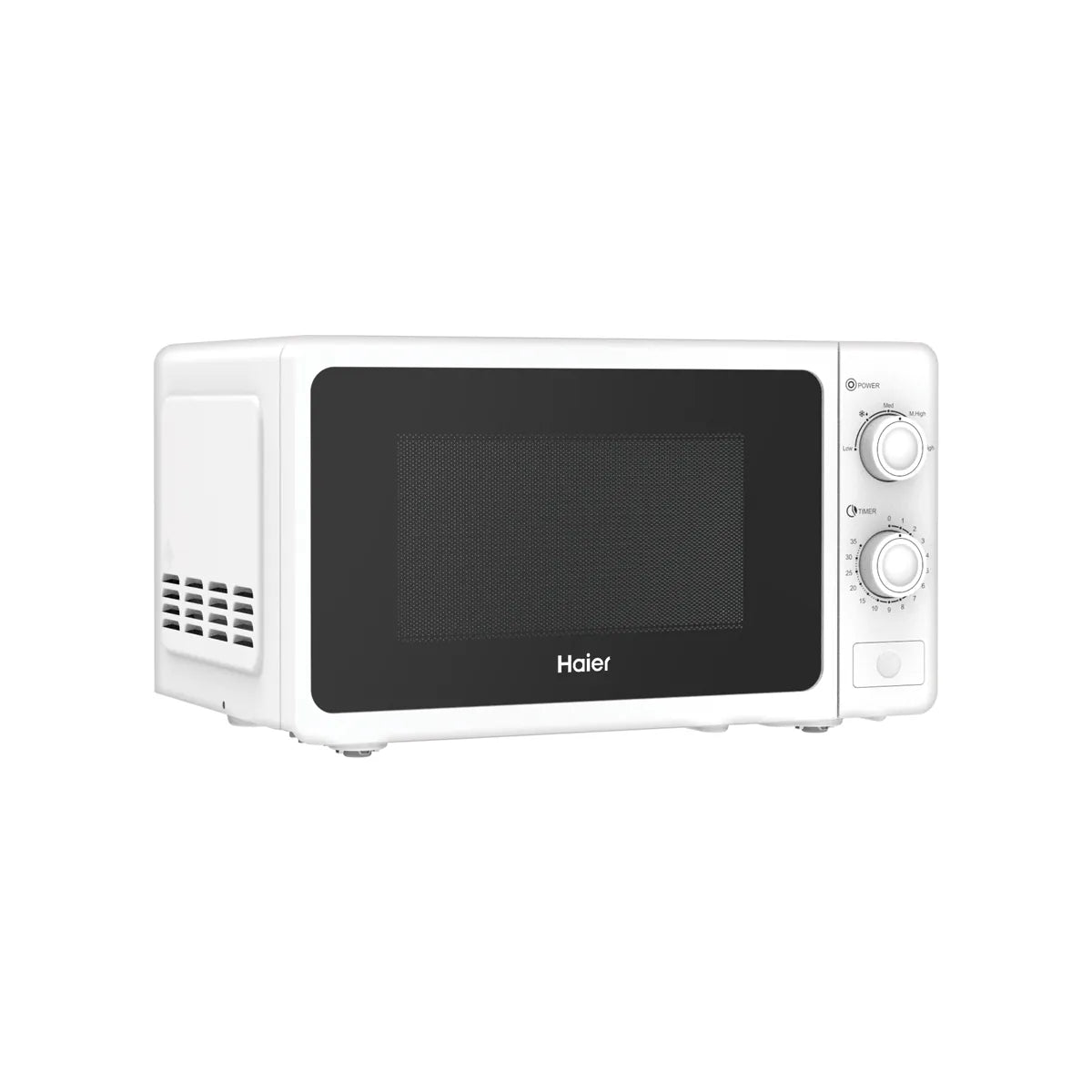 Haier HMW-20MWS white microwave oven front view