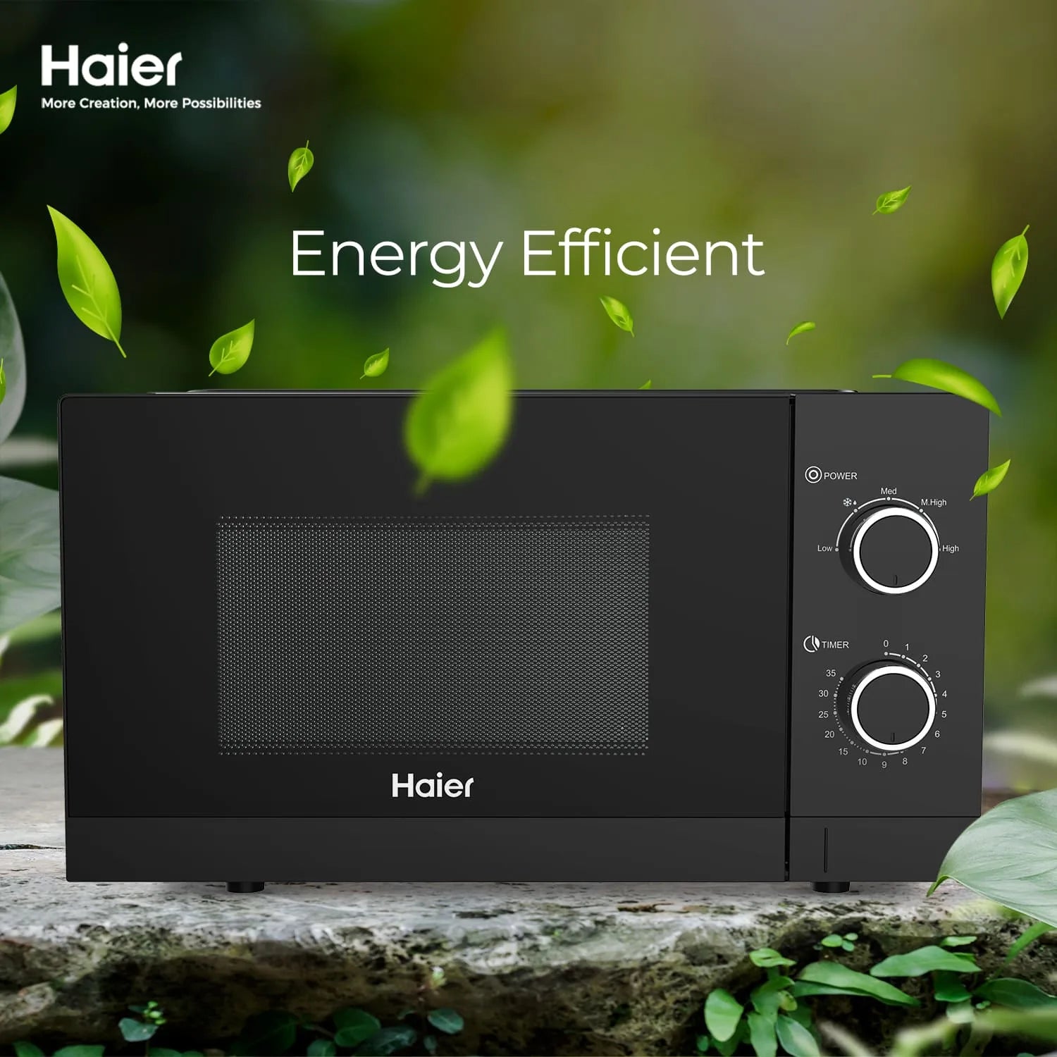 Haier HMW-20MX12 Black solo microwave oven official photo 6
