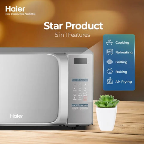 Haier HMW-30AFS Silver air fryer microwave oven official photo 5
