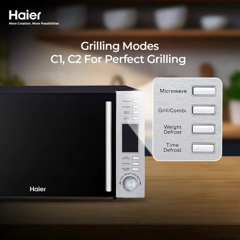 Haier HMW-32300B Black grill microwave oven official photo 5