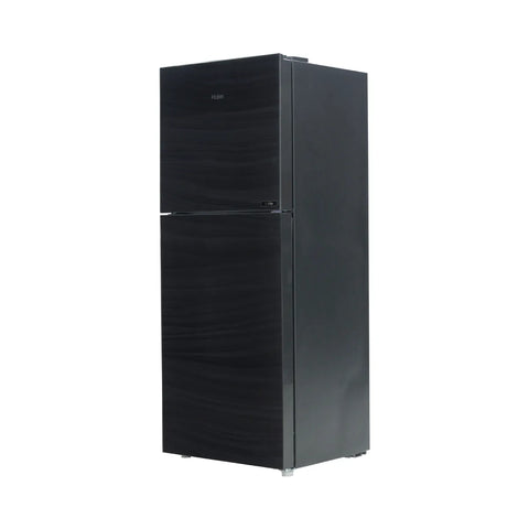 Haier HRF-246EPB E-Star Glass Door Refrigerator – Black Glass open view