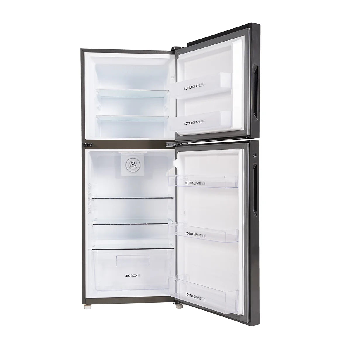 Haier HRF-246IPGA Smart Inverter Refrigerator – Green interior view
