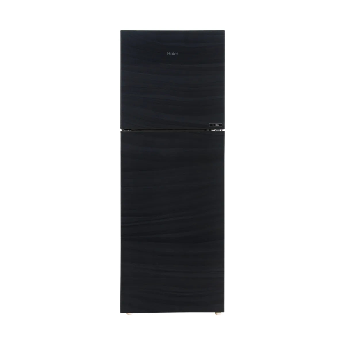 Haier HRF-276EPB E-Star Glass Door Refrigerator – Black Glass front view