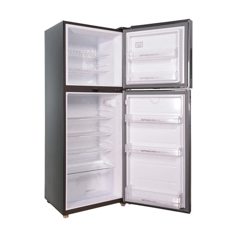 Haier HRF-276EPB E-Star Glass Door Refrigerator – Black Glass side view