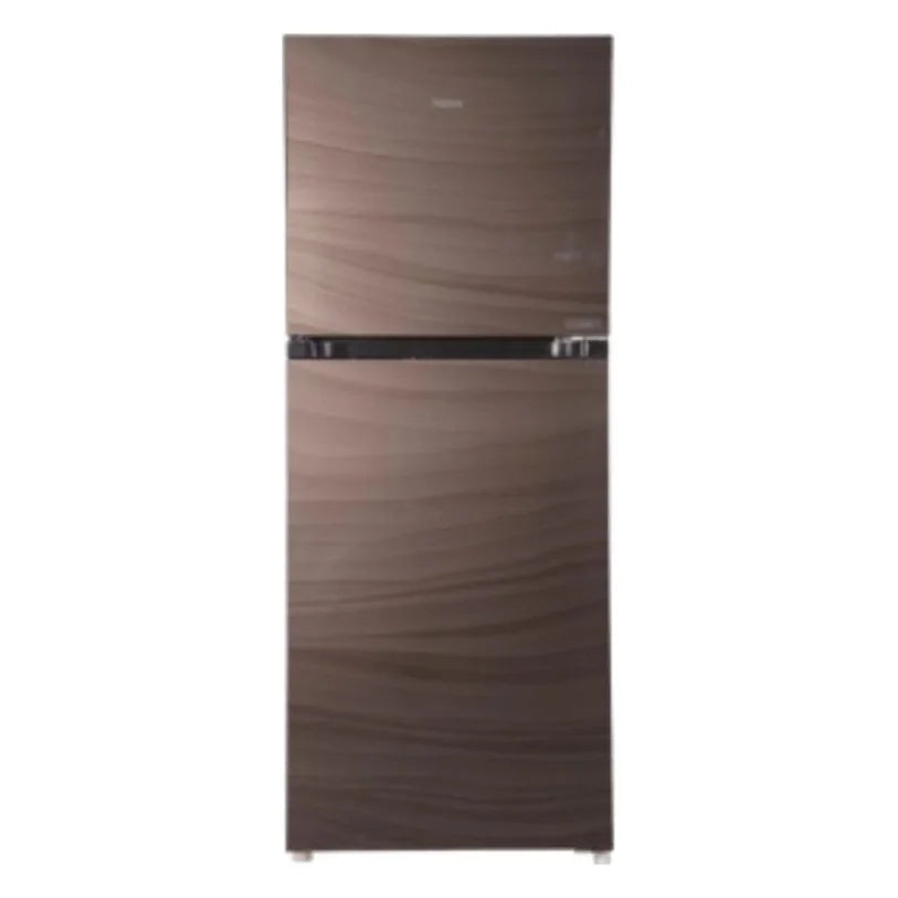 Haier HRF-276EPCG E-Star Glass Door Refrigerator – Chocolate Glass front view