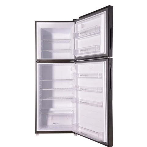 Haier HRF-276EPR E-Star Glass Door Refrigerator – Red Glass interior view