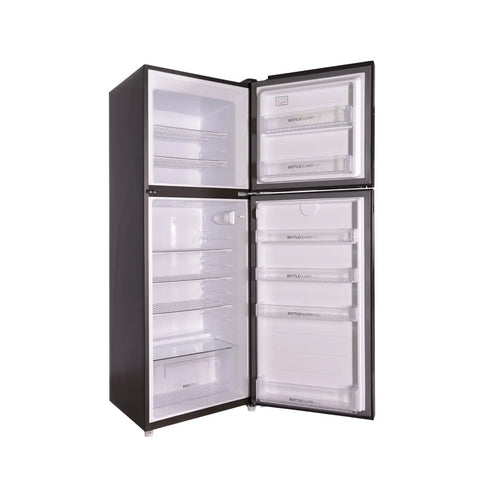 Haier HRF-276EPR E-Star Glass Door Refrigerator – Red Glass side view
