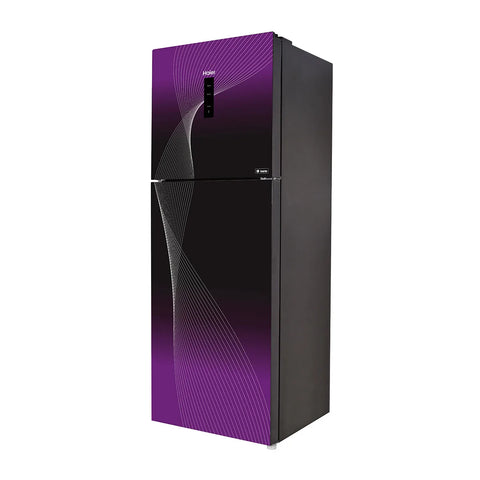 Haier HRF-316IFPA Digital Inverter HCS Refrigerator – Purple angle view