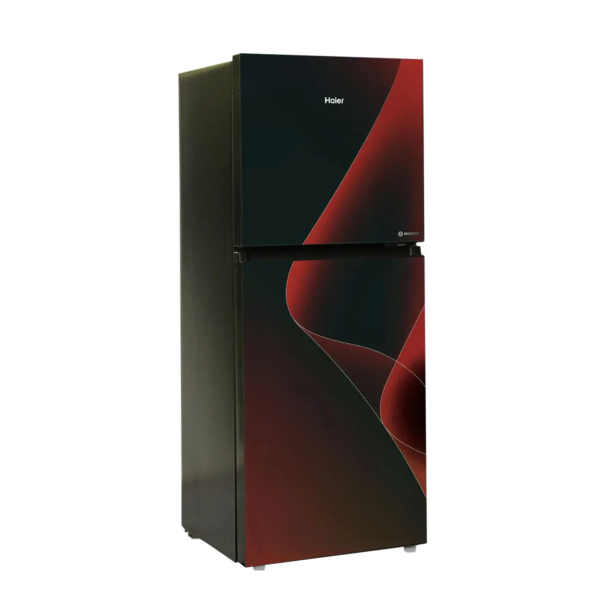 Haier HRF-316IPRA Smart Inverter Refrigerator – Red angle view