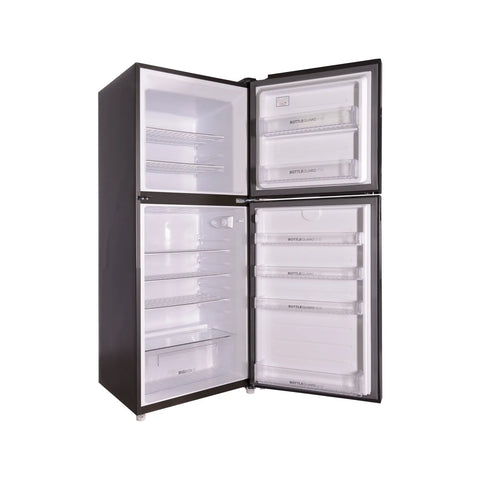 Haier HRF-346EPB E-Star Glass Door Refrigerator – Black Glass side view