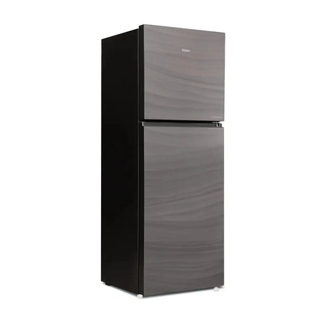 Haier HRF-346EPCG E-Star Glass Door Refrigerator – Chocolate Glass angle view