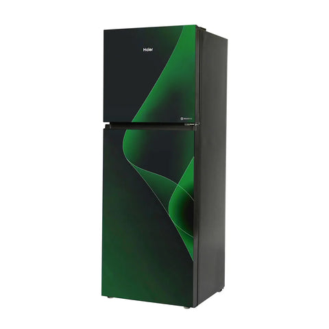 Haier HRF-346IPGA Smart Inverter Refrigerator – Green angle view