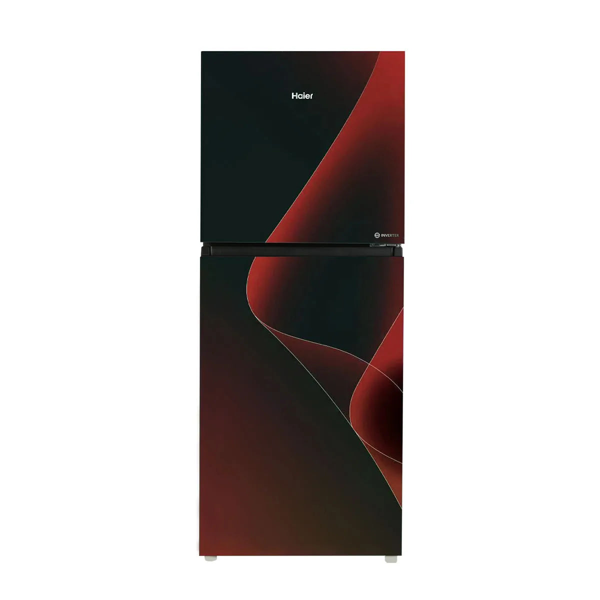 Haier HRF-346IPRA Smart Inverter Refrigerator – Red front view