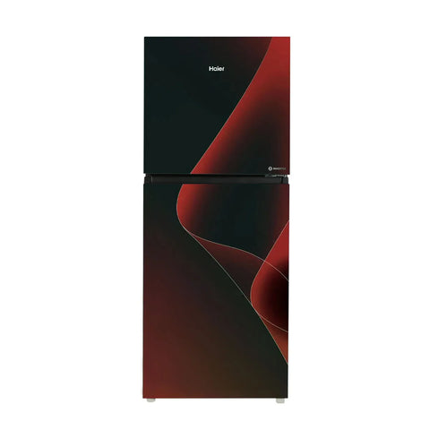 Haier HRF-346IPRA Smart Inverter Refrigerator – Red front view