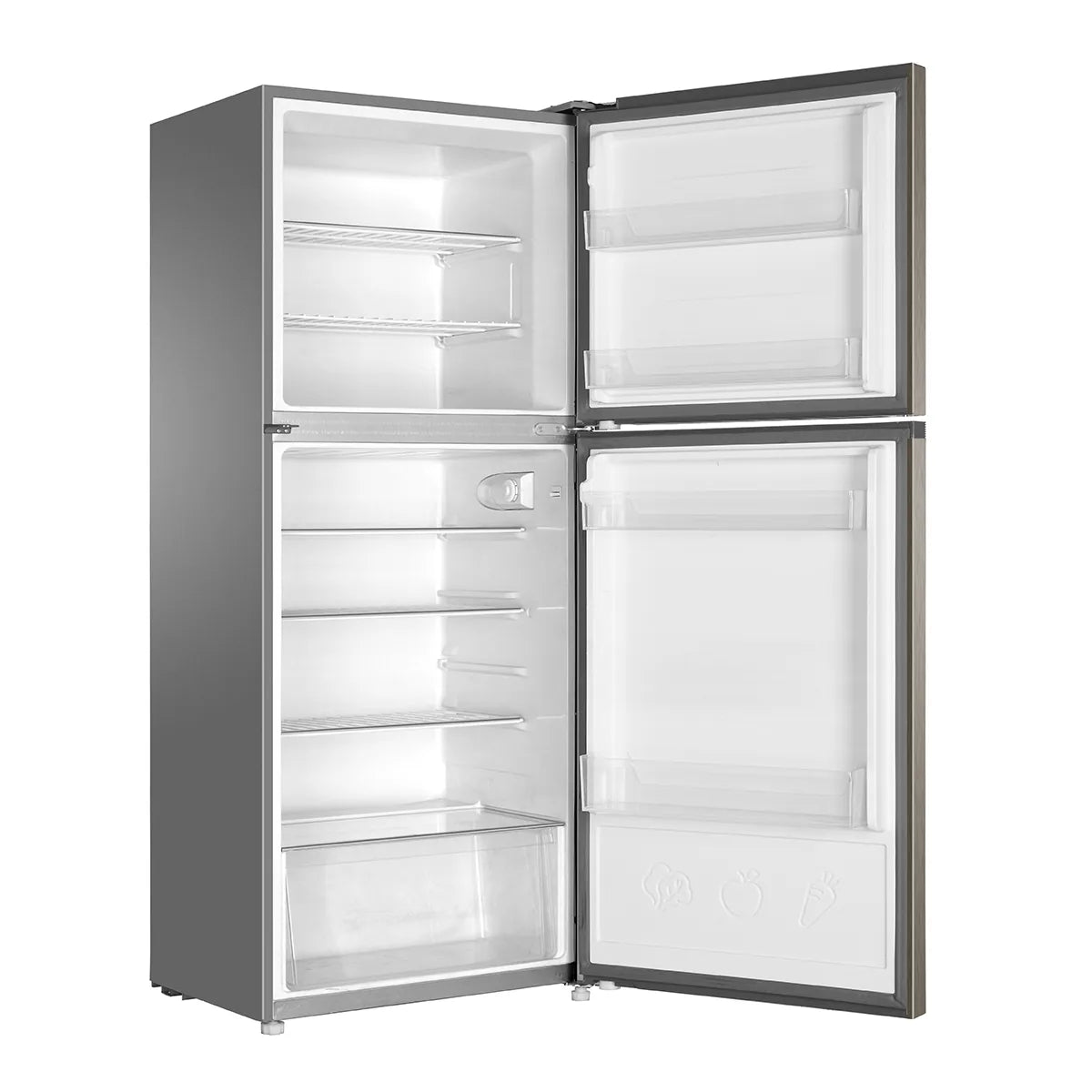 Haier HRF-368EPR E-Star Glass Door Refrigerator – Red Glass side view