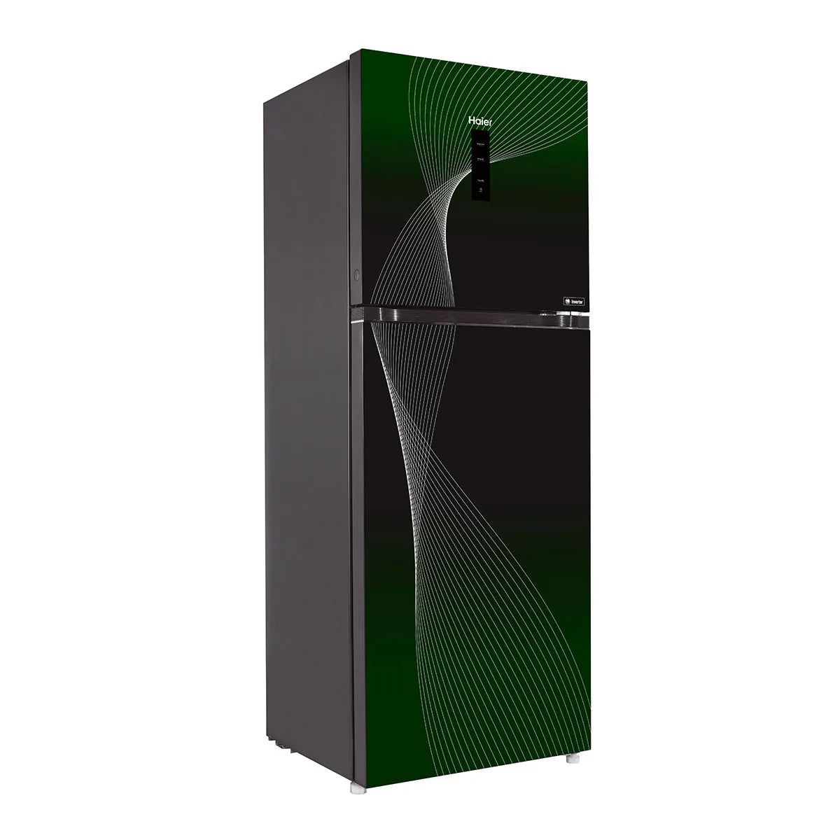 Haier HRF-368IFGA Digital Inverter HCS Refrigerator – Green angle view