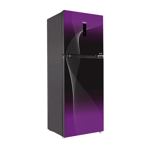 Haier HRF-368IFPA Digital Inverter HCS Refrigerator – Purple angle view