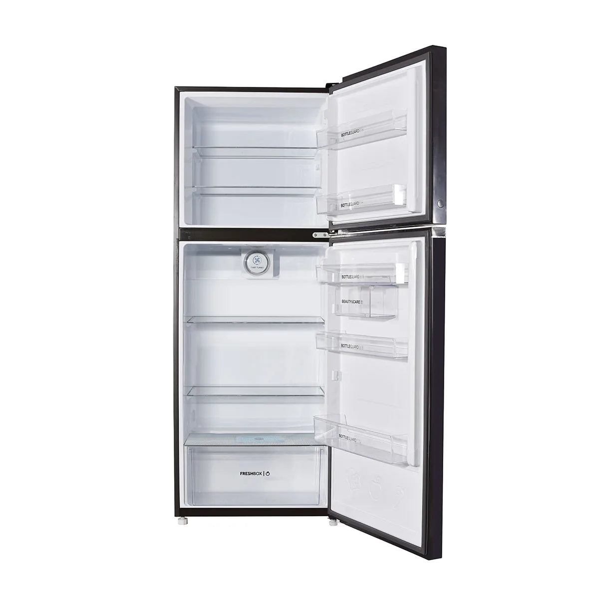 Haier HRF-368IFPA Digital Inverter HCS Refrigerator – Purple interior view