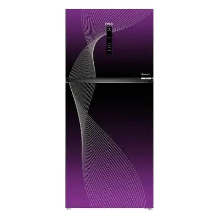 Haier HRF-418IFPA Digital Inverter HCS Refrigerator – Purple front view