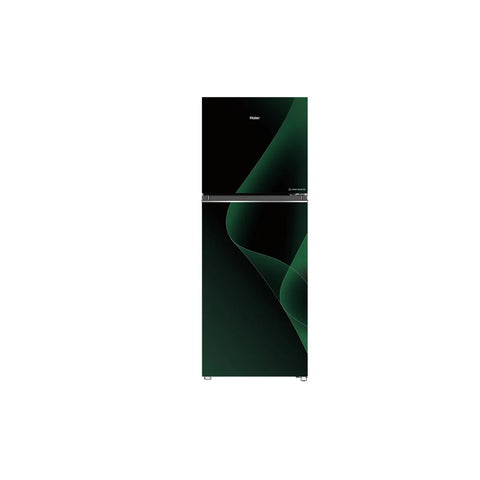 Haier HRF-418IPGA Smart Inverter Refrigerator – Green front view