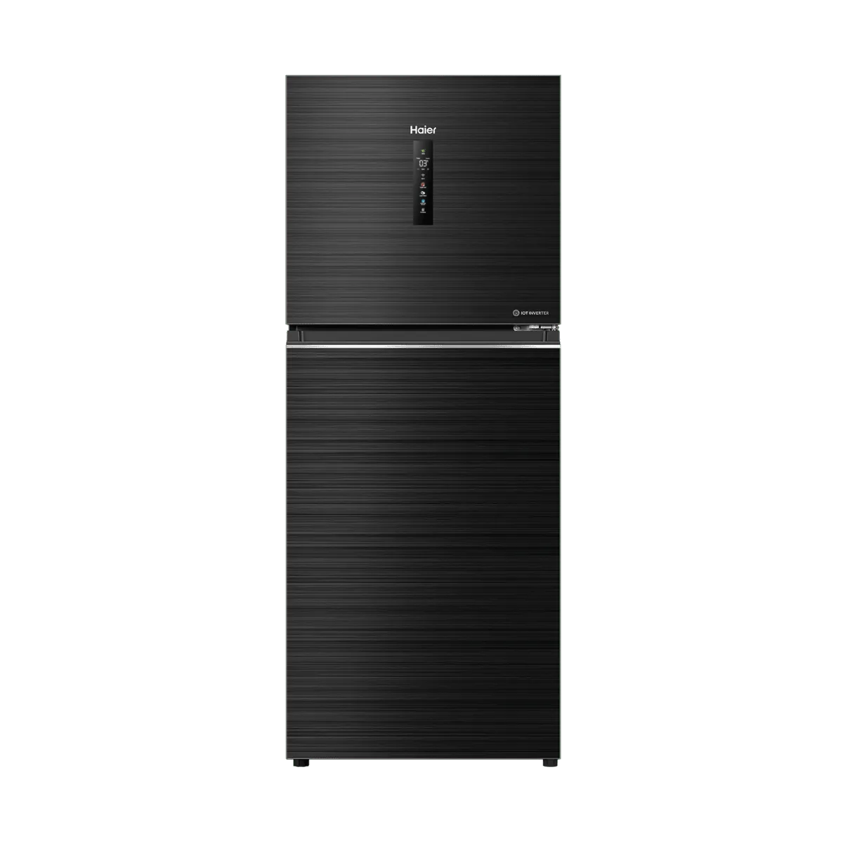 Haier HRF-418TIFB1U1 IoT Twin Inverter Refrigerator – Black front view