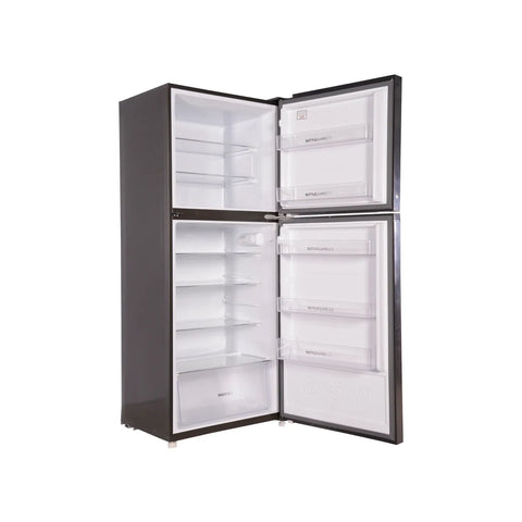 Haier HRF-438EPB E-Star Glass Door Refrigerator – Black Glass side view
