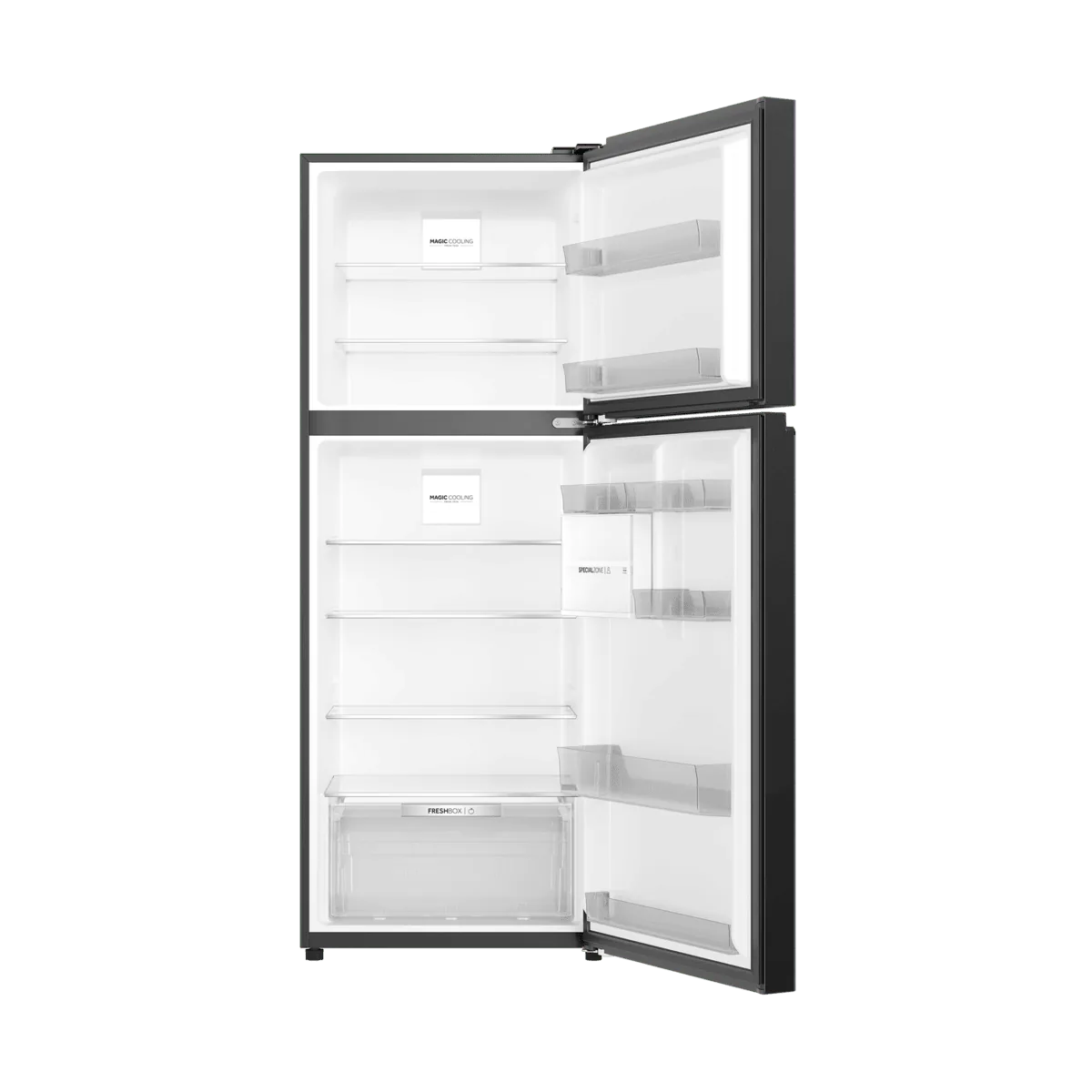 Haier HRF-458TIFG1U1 IoT Twin Inverter Refrigerator – Grey interior view