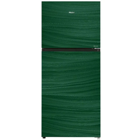 Haier HRF-538EPB E-Star Glass Door Refrigerator – Black Glass front view