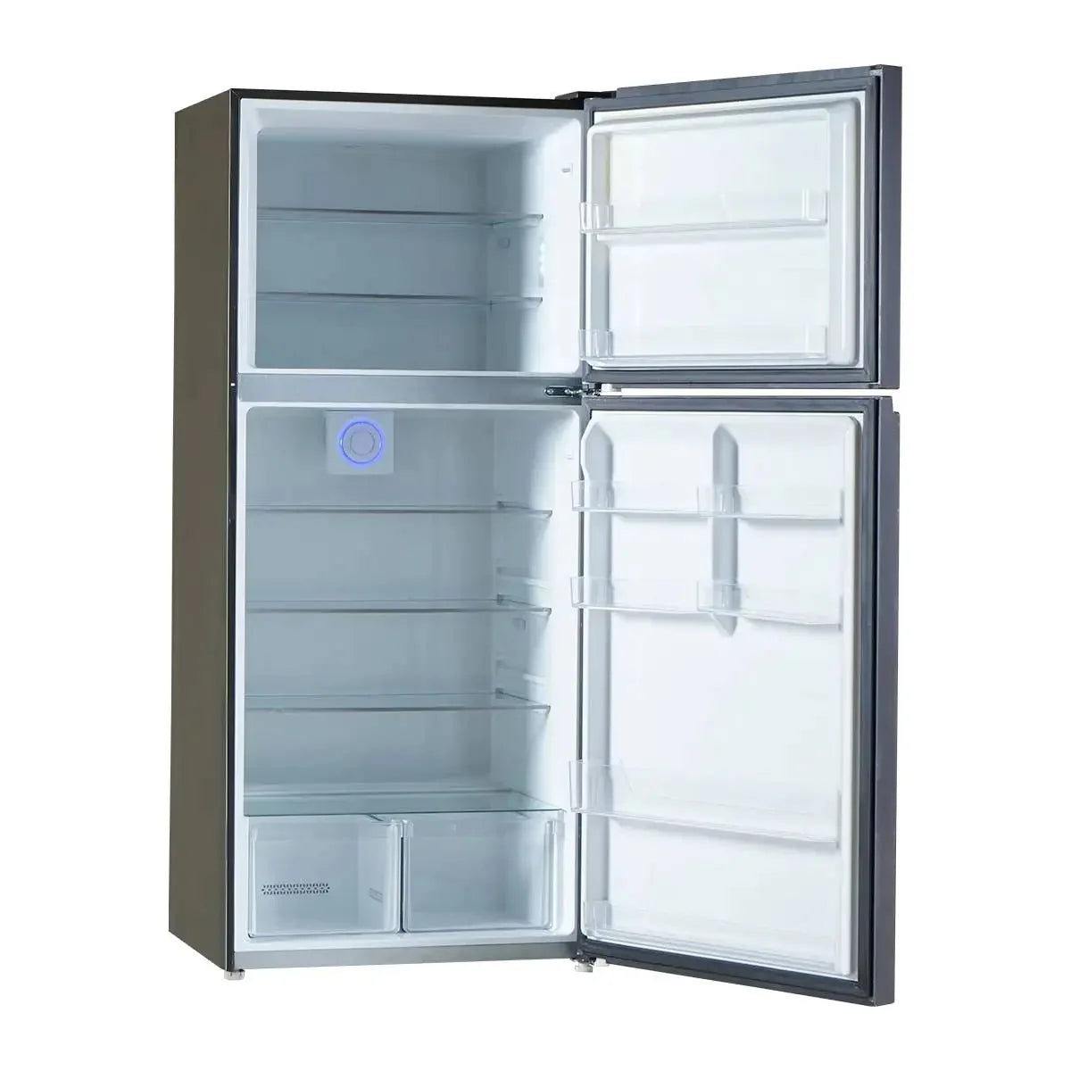 Haier HRF-538EPB E-Star Glass Door Refrigerator – Black Glass interior view