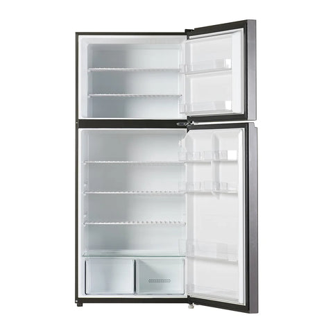 Haier HRF-538EPR E-Star Glass Door Refrigerator – Red Glass interior view