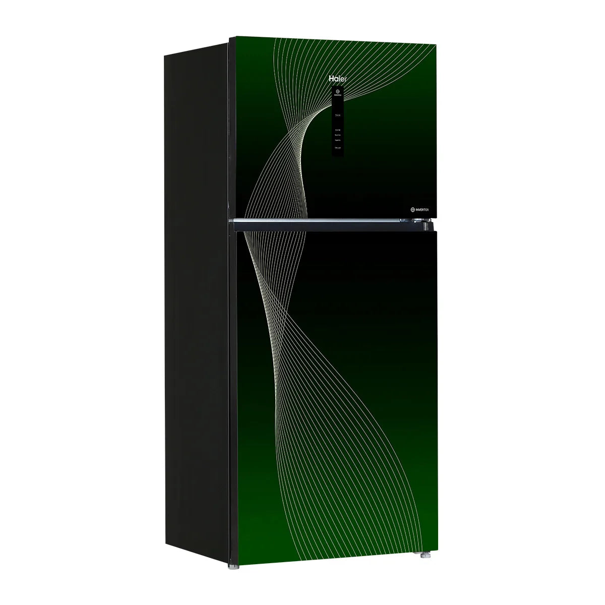 Haier HRF-538IFGA Digital Inverter HCS Refrigerator – Green angle view