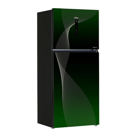 Haier HRF-538IFGA Digital Inverter HCS Refrigerator – Green angle view