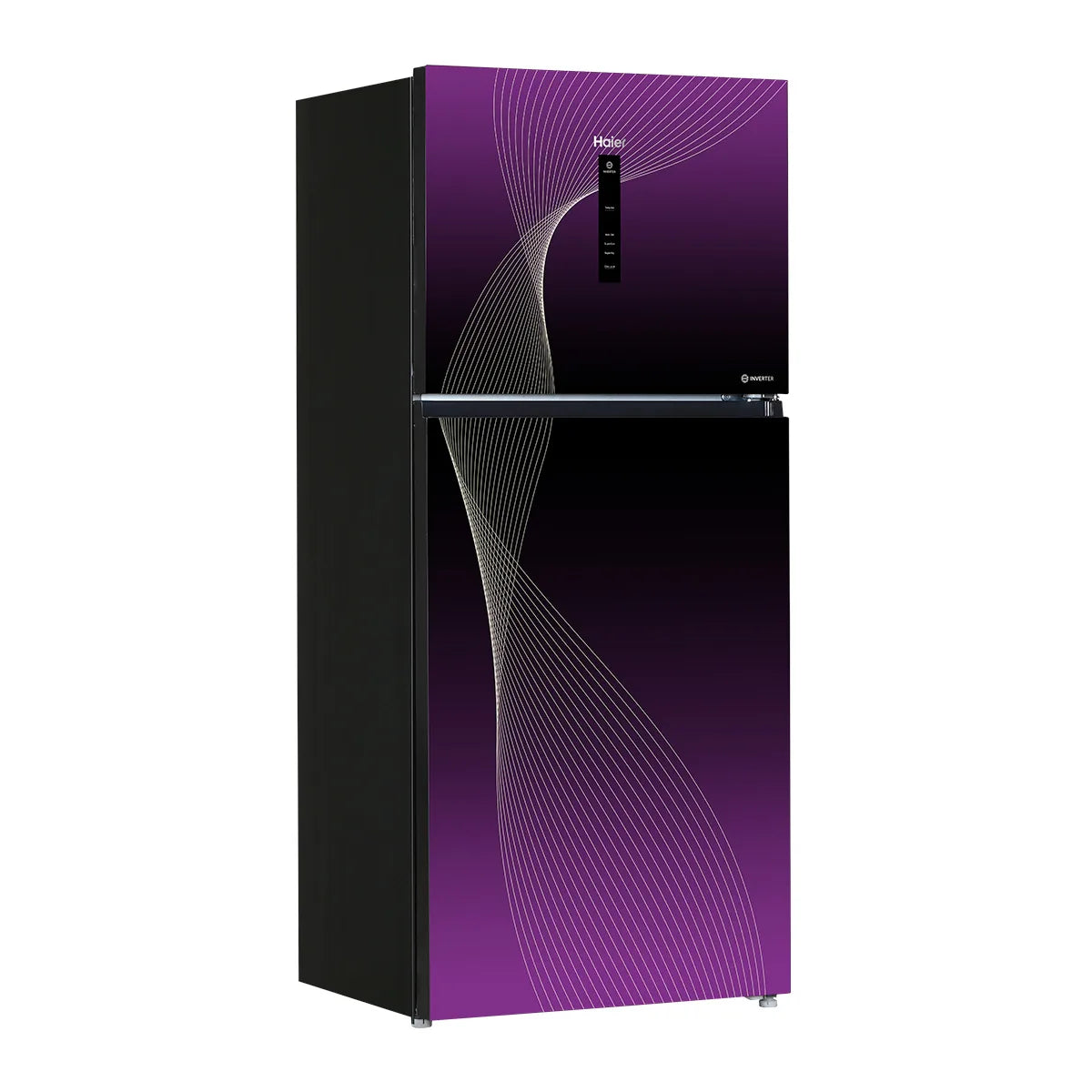 Haier HRF-538IFPA Digital Inverter HCS Refrigerator – Purple angle view