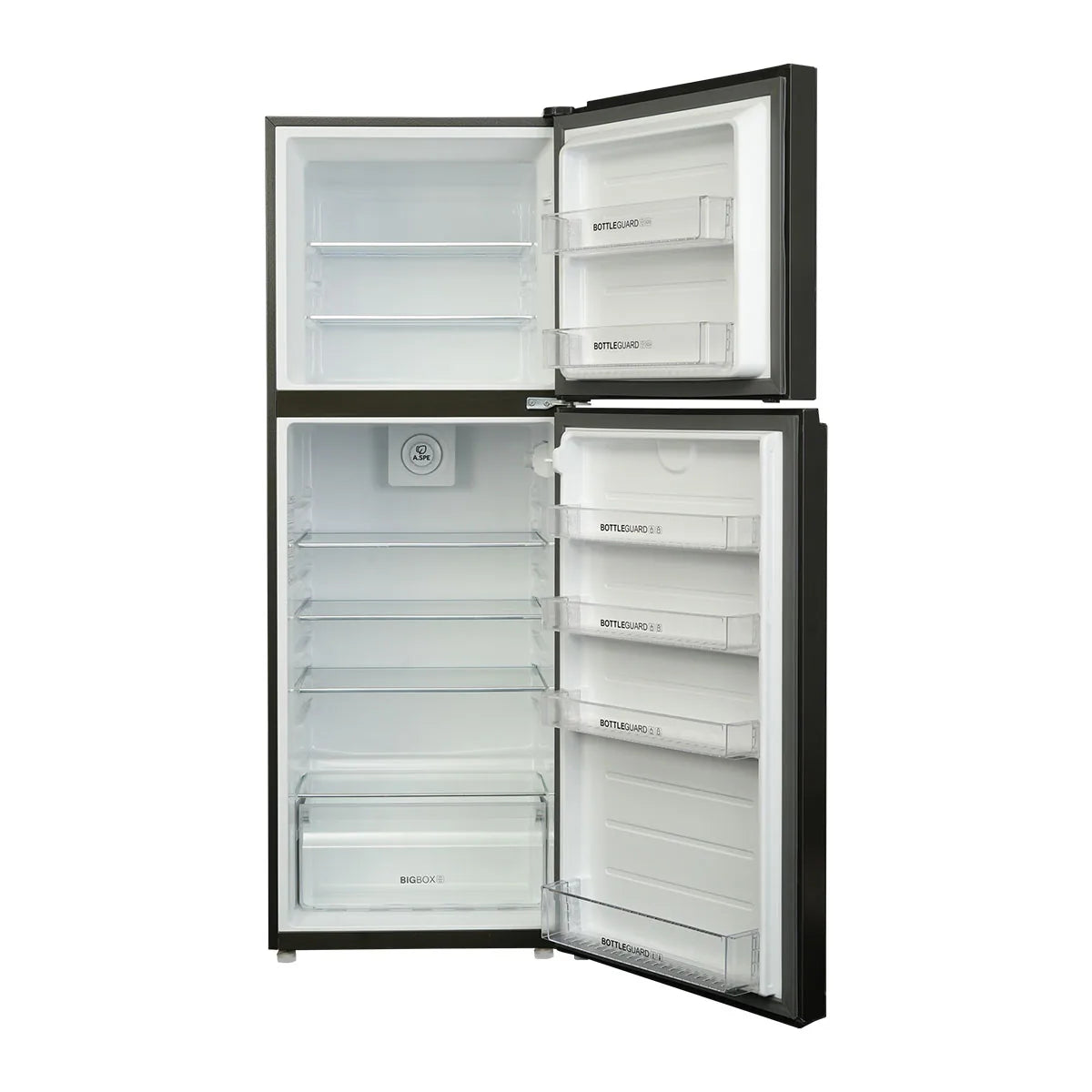 Haier HRF-538IPGA Smart Inverter Refrigerator – Green interior view